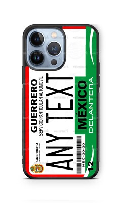 Mobile Cell Phone Case Guerreo Mexico 2012 Grn Red Matrícula for IPHONE SAMSUNG