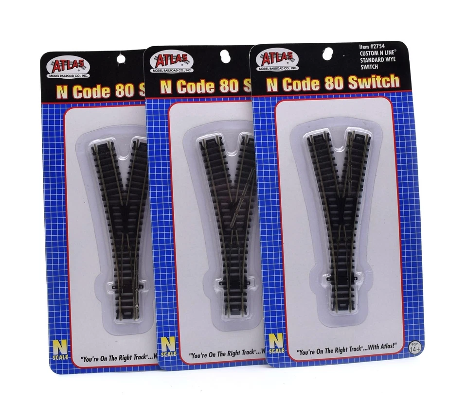 Atlas Model Power Assorted Track Switch Bumpers Snap Track - Image 2 of 4