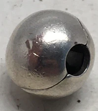 Authentic Pandora Sterling Silver Sphere Clip Bead Charm #791000BR 925 ALE