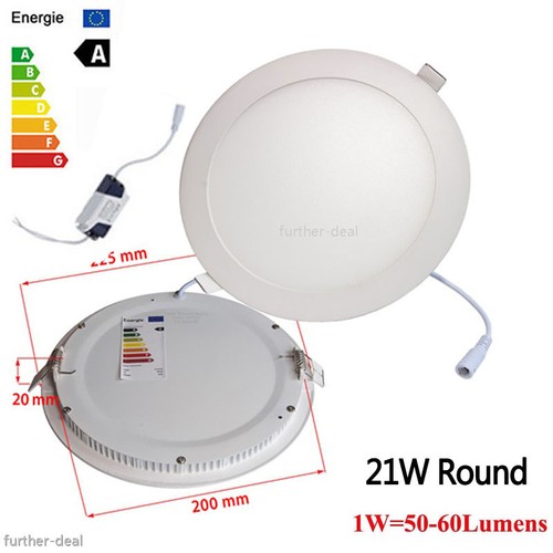 9W 12W 15W 18W 21W LED Recessed Ceiling Panel Down Lights Fixture Lamp White AC - Picture 23 of 26