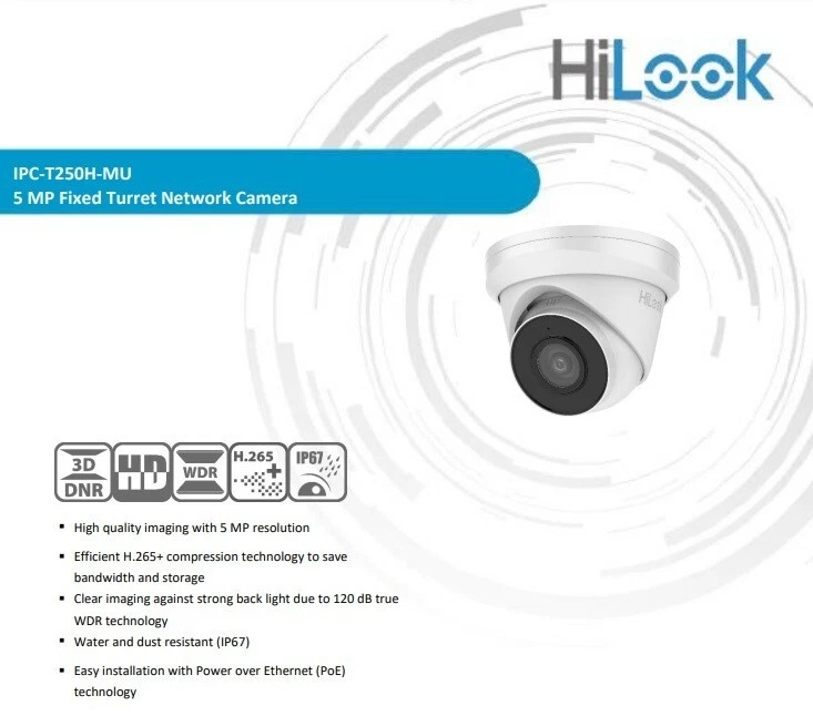 HIKVISION HILOOK 8MP CCTV NVR IP POE 5MP OUTDOOR CAMERA MIC AUDIO POE SYSTEM KIT - Image 4 of 4
