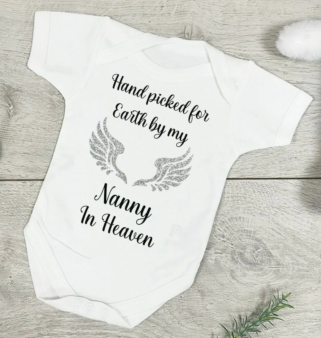 Personalised Baby Girl Boy Hand Picked for Earth Vest Memorial