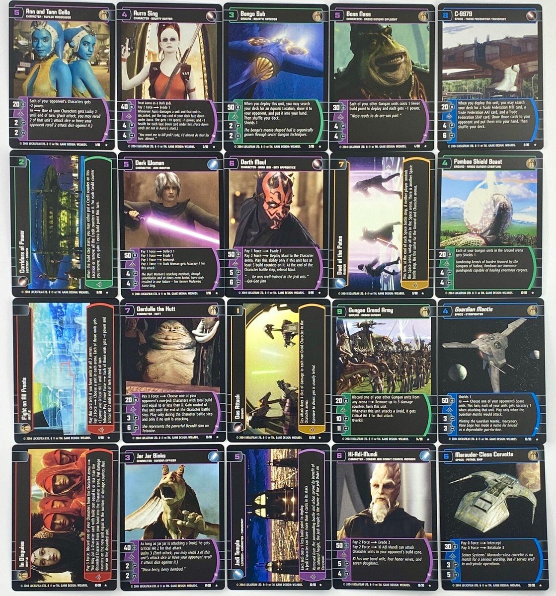 WotC Star Wars TCG - The Phantom Menace 90/90 Complete Set