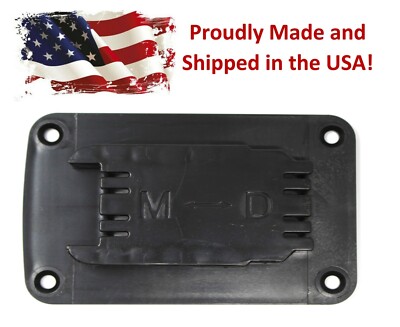 Black Plastic Power Tool Holder Mount Slide-on for Milwaukee M18 Dewalt 12V 20V