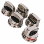 5pcs Knob for LG LRG30355ST LRG30357ST Gas Stove Oven Range Burner Control Knob