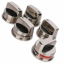 5pcs Knob for LG LRG30355ST LRG30357ST Gas Stove Oven Range Burner Control Knob