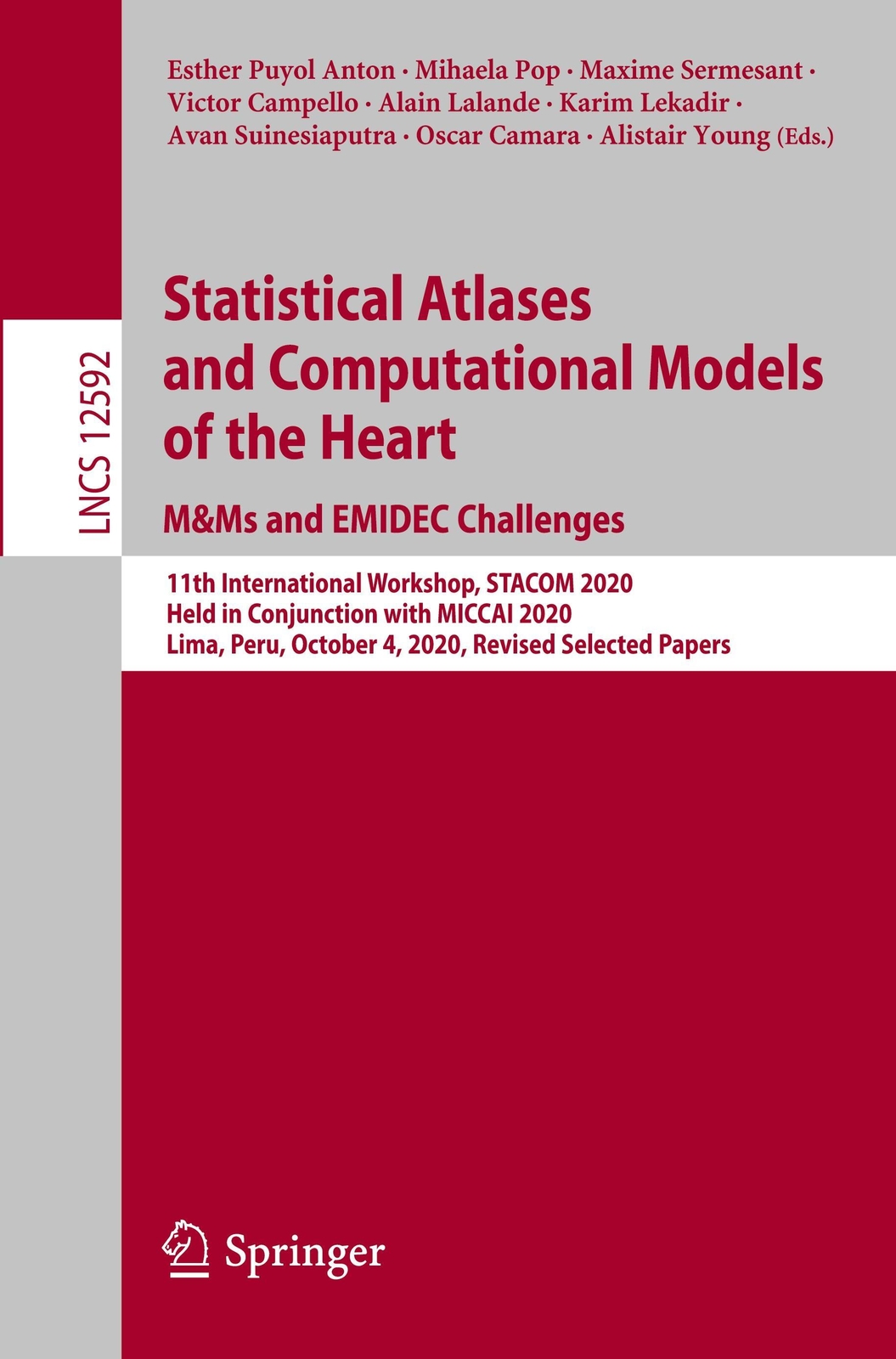 Thumbnail - Statistical Atlases And Computational Models Of The Heart. M&ms And