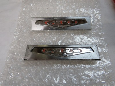 1969-1970 Pontiac GTO Door Emblems Interior Script 7790996 | Pair