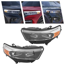 For 2020-2024 Ford Explorer XLT/Limited Full LED Headlight Headlamps Left+Right