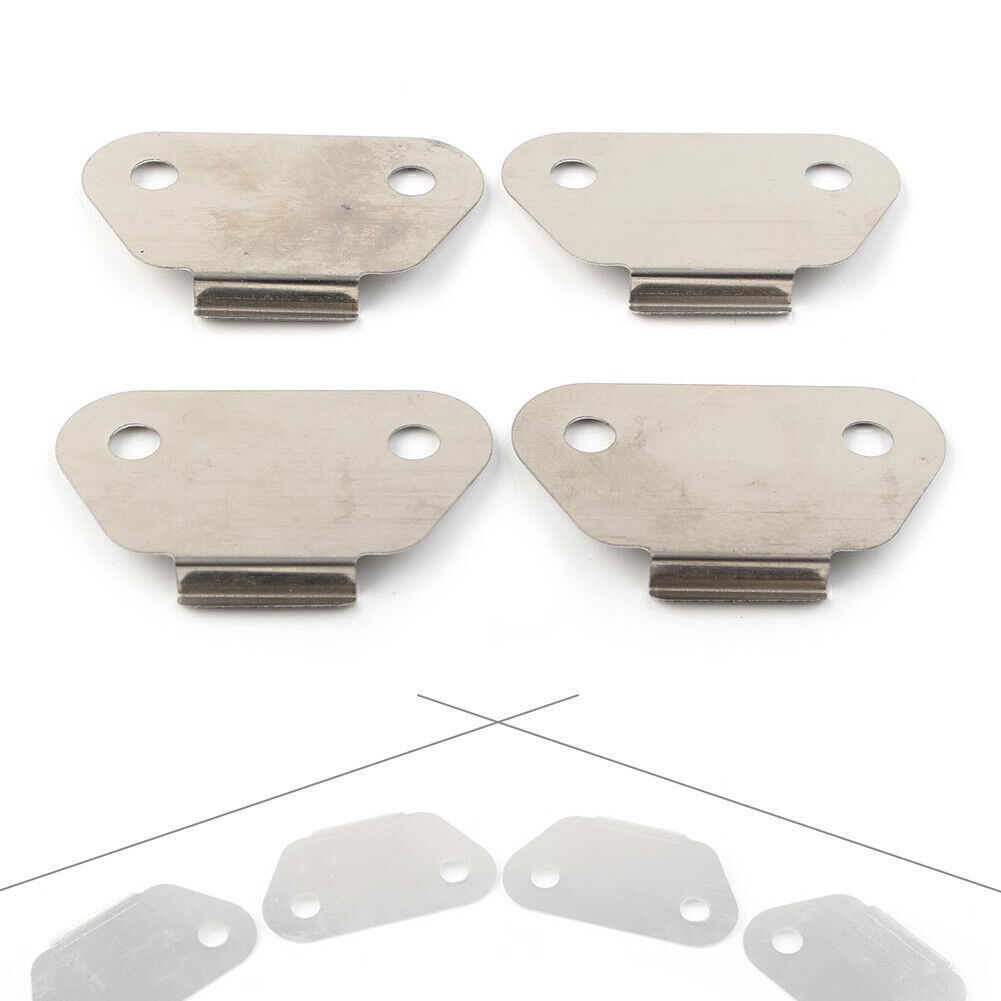 4pc Hard Saddlebag Lid Plates For Harley Touring Models 1993-2013 - Aluminum & Steel