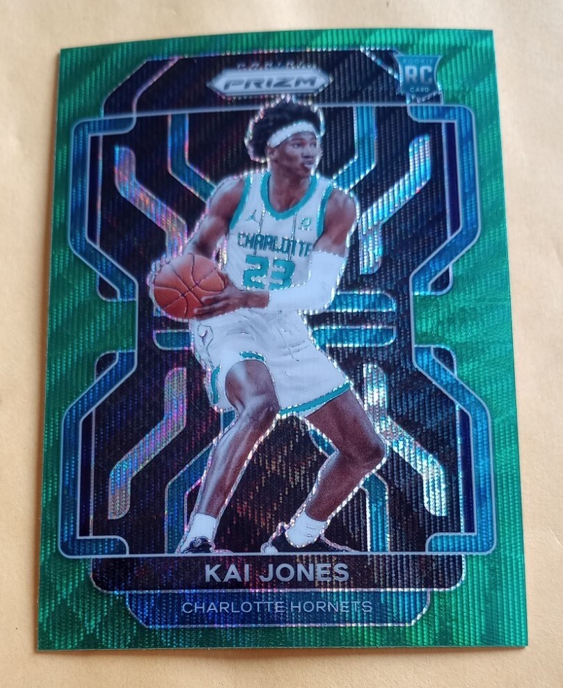 Kai Jones 2021/22 Panini Prizm Green Wave + Prizm Fanatics Rookie RC 323 🙂 eBay