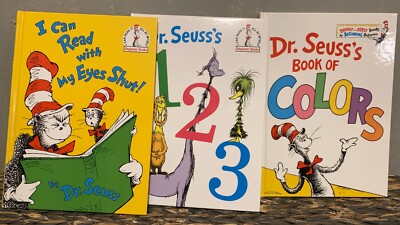 SET of 3 Dr. Seuss Books- FIRST Edition Book of Colors / FIRST