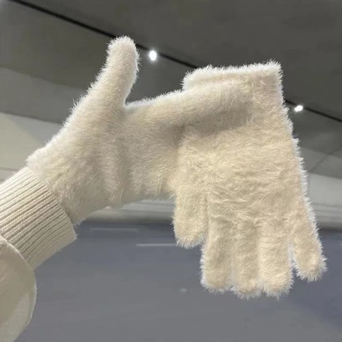 Women Ladies Extra Warm Winter Thick Thermal Woolen Knitted Stretch Wool Gloves/ - Picture 12 of 16