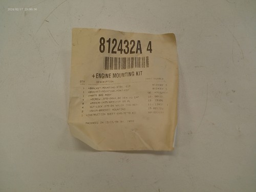MERCURY QUICKSILVER ENGINE MOUNTING KIT 812432A 4 MARINE BOAT - Foto 6 di 7
