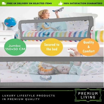 AMCAS Bettschutzschiene Bettschutz für Baby Kleinkind Sicherheitsschiene Zaun 120cm