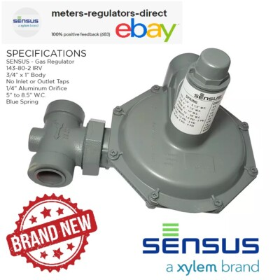 #ad SENSUS 143 80 2 Gas Regulator 3 4quot; x 1quot; Body Blue Spring BRAND NEW IN BOX $150.00