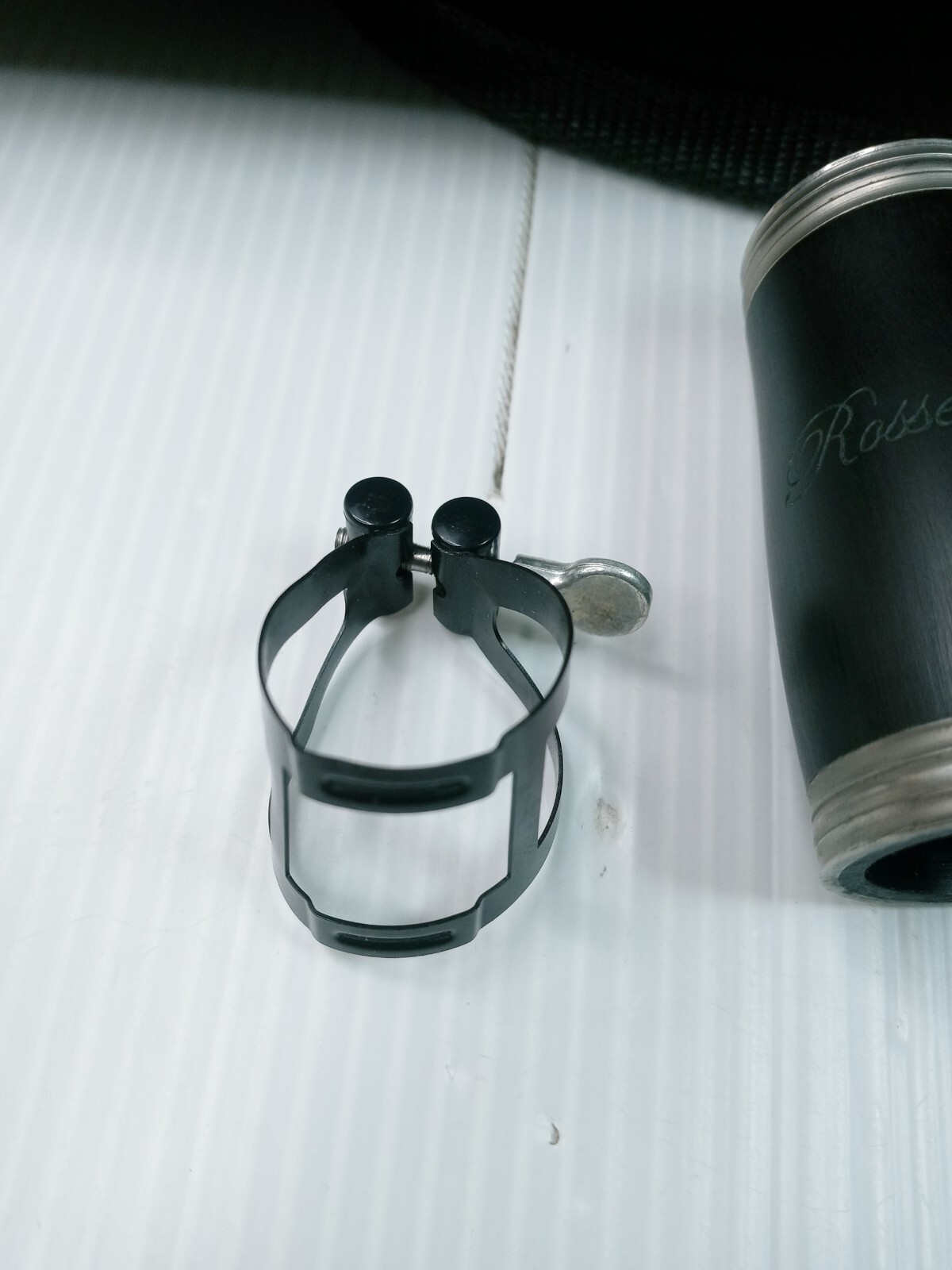 Rossetti Clarinet Wood Grain Black w/ Vandoren 5RV Mouthpiece & Case