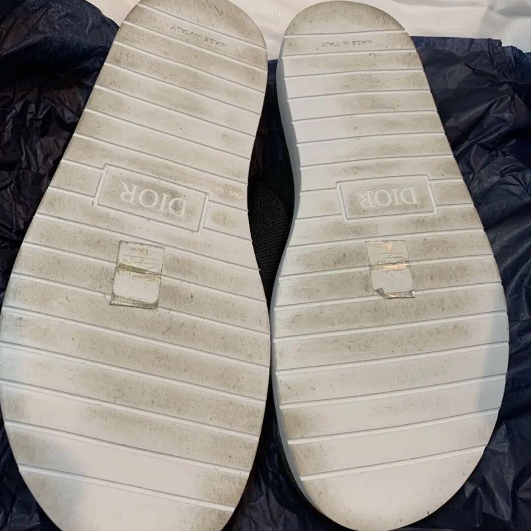 Dior × Shawn Stussy Sandals 960 Black/White Size 42 Good Condition