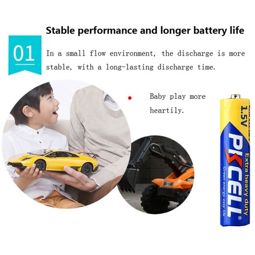 40Pcs AAA Batteries Extra Heavy Duty E92 UM4 R03P 1.5V Carbon-Zinc Toys Remotes - Picture 17 of 24