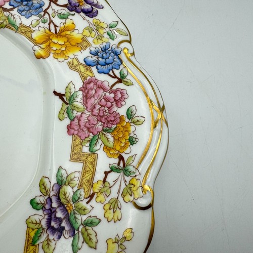 Hammersley 4399 Vintage Cake Plate Platter Bone China England Pink Floral - Picture 2 of 9