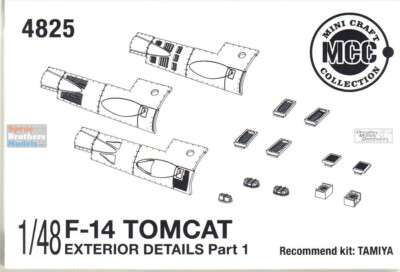 MCC48025 1:48 Mini Craft Collection F-14 Tomcat Exterior Details Set Part 1