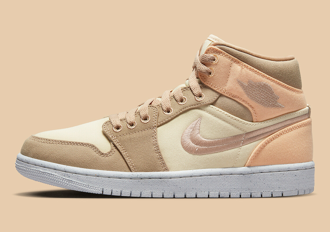 Женские кроссовки Nike Air Jordan 1 Mid SE из муслина Desert Celestial Gold DV0427-102 sz 11,5