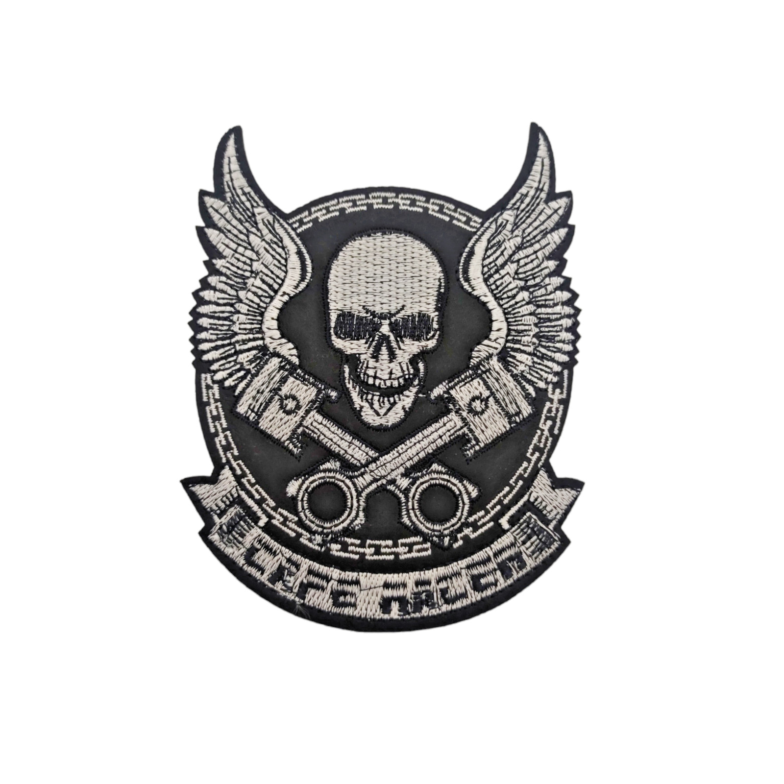 Parche Calavera Alas Motor Cafe Racer Mecanica Termoadhesivo Ropa plancha