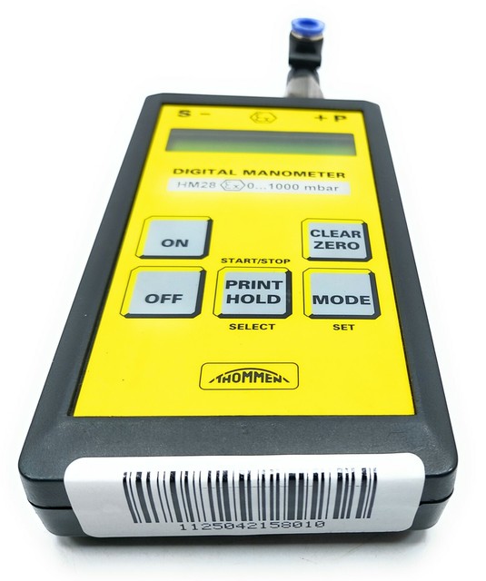Thommen Digital Manometer HM28G1T21000 .1000mbar SN.1018166 eBay