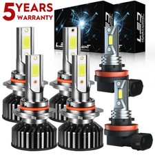 For Honda Accord 2005-2012 Led Headlight Bulb High Low Beam Fog Light White F2qc For Honda Accord 2005-2012 Led Headlight Bulb High Low Beam Fog Light White F2qc