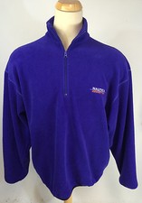 Vintage 90s Nautica Competition Purple Fleece Jacket Shirt XL Made in USA