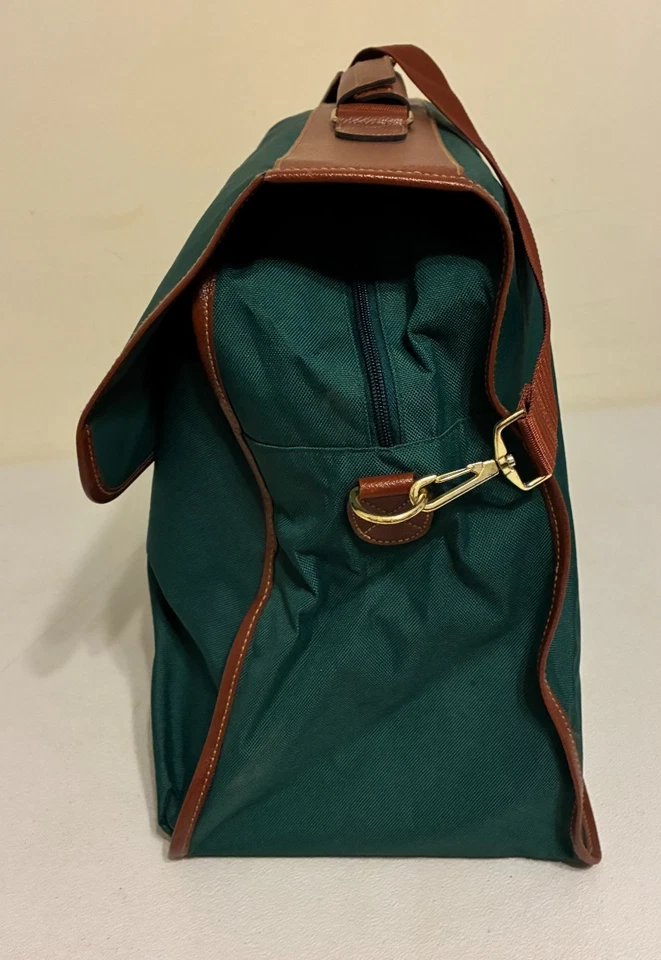 Polo Ralph Lauren Travel Bag Duffel Carry-On Suitcase Green Luggage Vintage NEW - Image 4 of 4