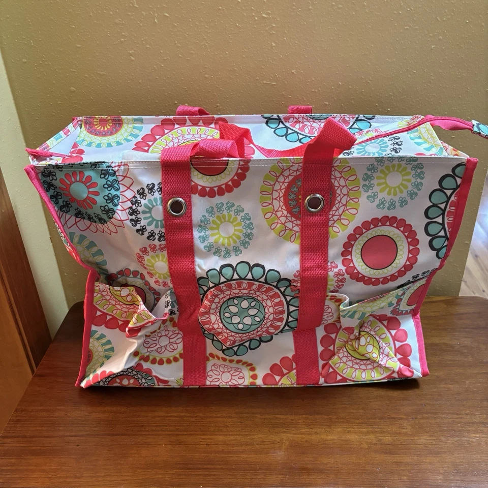 Nuevo Bolso de Mano Thirty One Super Organizador 917A Citrus Medallion Foto 2 de 4