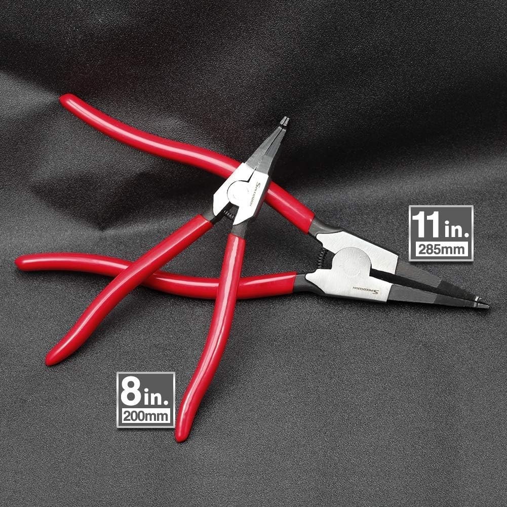 Heavy Duty Lock Ring Pliers Set Flat Snap Ring Pliers Special Circlip