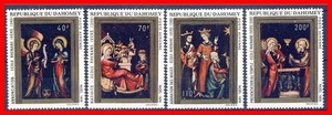 DAHOMEY 1970 RELIGIOUS PAINTINGS / CHRISTMAS SC#C132-35 MNH (E15-7)