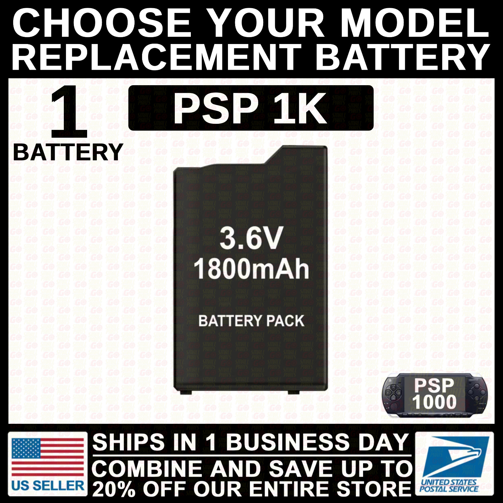 Replacement Battery For PSP/Go/PSV/PS Vita/1000/2000/3000 PlayStation ...