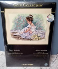 Dimensions Gold Collection Counted Cross Stitch Kit "Sweet Ballerina" 35245 New