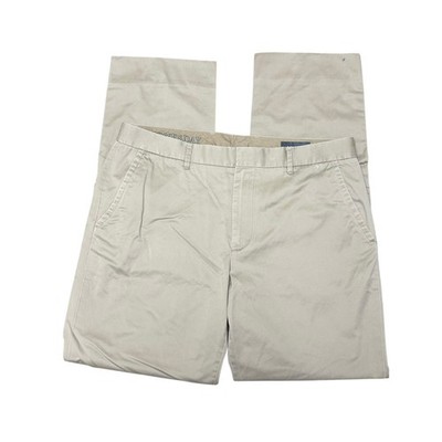 Bonobos Weekday Warrior Wednesday Pants FITS 34x32 Beige Straight Leg Hemmed
