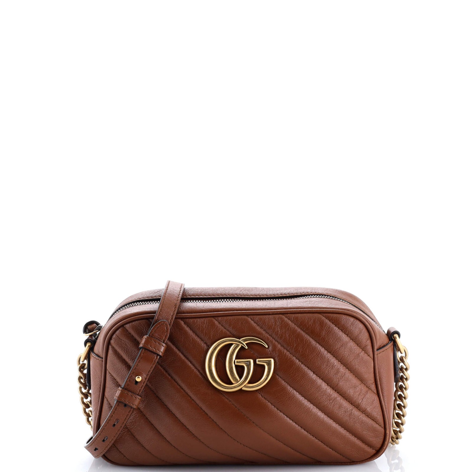 Gucci GG Marmont Small Diagonal Quilted Leather Shoulder Bag