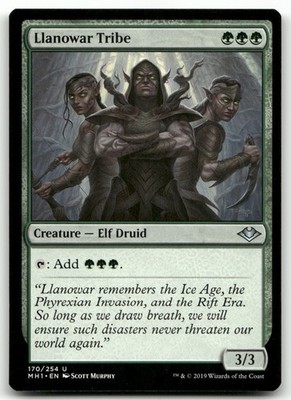 Llanowar Tribe #170 (NM) Modern Horizons MH1 Magic MTG