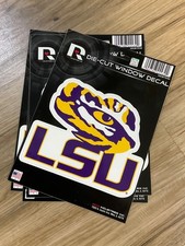 NCAA LSU Tigers 5" x 7" Vinyl Die-Cut Rico Decal - Car Window/Laptop/Tumbler