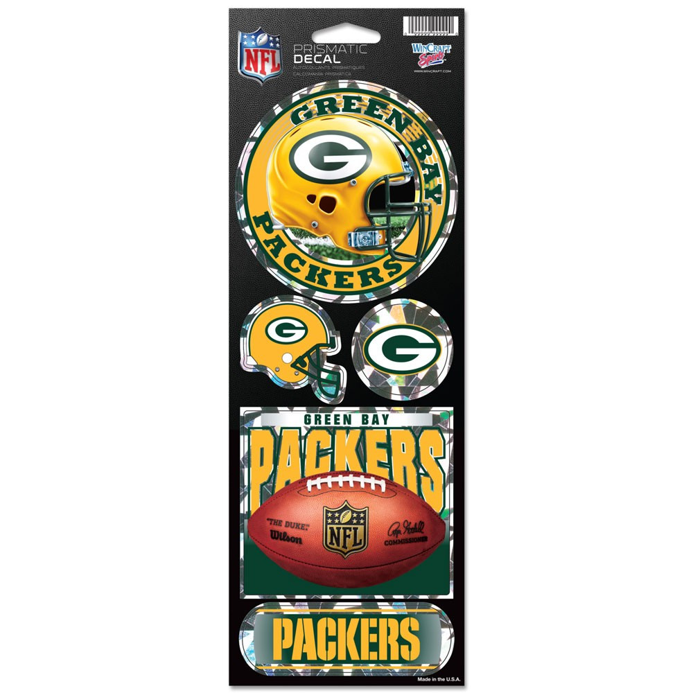 Призматические наклейки Green Bay Packers
