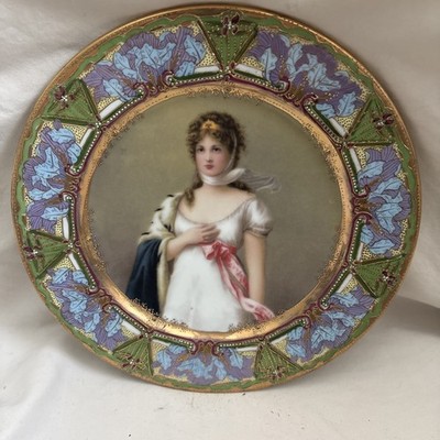 Royal Vienna Cabinet Plate Queen Louise. dedetzuch descnutzt