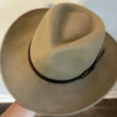 Redhead Ranch Cowboy Hat Cap Mens Size 7 Black 100% Wool 
