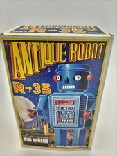 Masudaya R-35 Tin Robot Wind Up Retro Japanese Robot Toy Reproduction