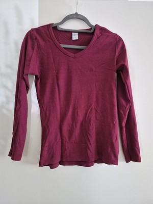 Longsleeve Langarmshirt Weinrot Bordeaux Gr. S