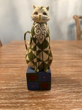Adorable Vintage Jim Shore “Felicity”  The Cat Figurine, 2003 Heartwood Creek 