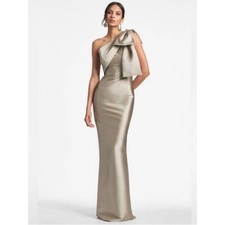 Sachin Babi Bonnie Gown Pewter Size 4 NWOT