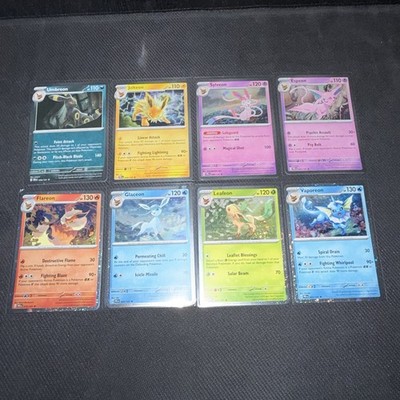 Prismatic Evolutions Cosmos Holo Promo Karten Full Set 8 Eeveelutions Umbreon