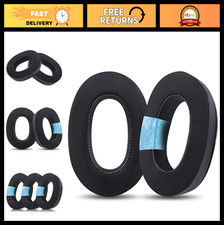 Replacement Ear Pads for Headphones - Cooling Gel Memory Foam Cushions - Black