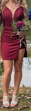 JOVANI Short Formal Dress Burgundy Size 0